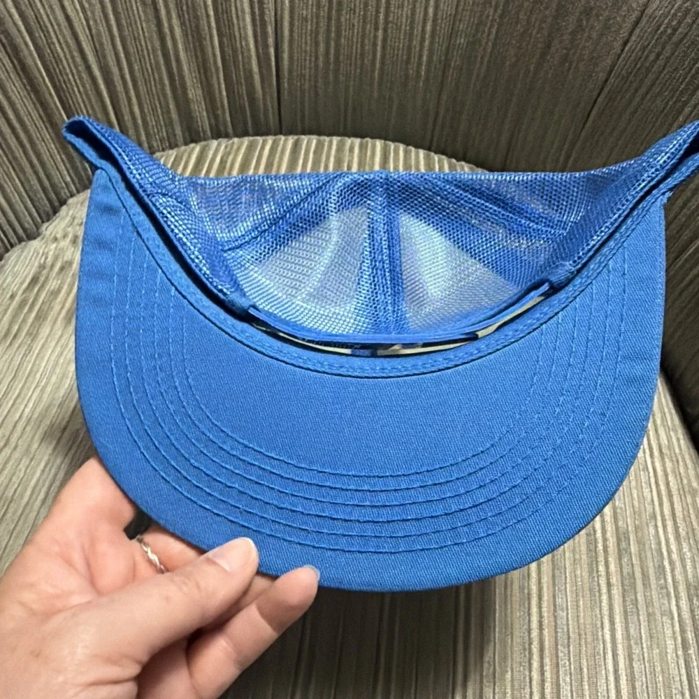 Vintage Blue Seal Feeds Mesh Foam Trucker Hat Cap Agriculture Adjustable Snapbac